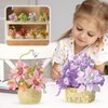 SJIADA The 8-Piece Flowers Building Block Set,Plants and Succulent Toys, is a Valentine's Day and Birthday Gift for Women and Girls.As a Decoration or Adult Block Toy.