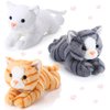 Harrycle 3 Pcs 9 Inch Cat Stuffed Animal Plush Cat Cute Stuffed Cat Plush Toys Small Cat Stuffed Animal Sleeping Gifts for Boys Girls Pet Christmas Party Favors Supplies Decoration