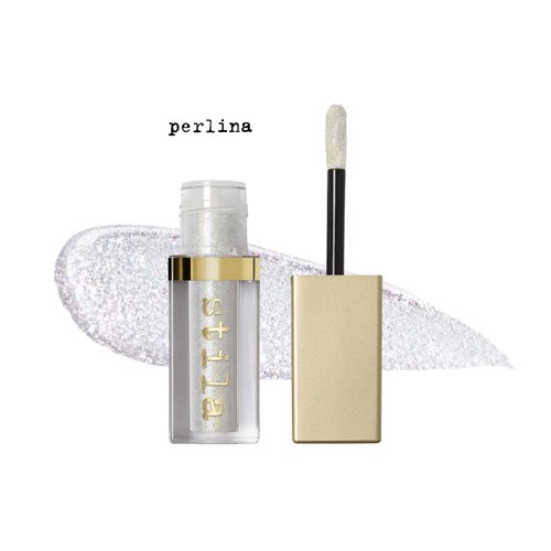 Stila Magnificent Metals Glitter and Glow Liquid Eye Shadow Long Lasting Sparkle, Quick-Drying Eye Makeup Lightweight Water Base Perlina