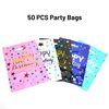 HAPMARS 50pc Party Favor Bags for Kids - With Handles, Goodie Candy Bags for Girls & Boys Birthdays