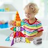 PicassoTiles Clear Transparent Magnetic Building Tiles Blocks Expansion Construction Set Magnets STEM Learning Kit Educational Toys Preschool Toddler Children Boys and Girls Ages 3+ Years