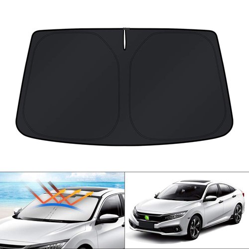 KUST Custom Fit Windshield Sun Shade for Honda Civic 2012 2013 2014 2015 Sunshade Foldable Sun Visor Protector Blocks UV Rays Keep Your Car Cooler