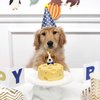 TSJ 24PCS Dog Cupcake Toppers, Dogs Face Cake Toppers, Puppy Pet Theme Birthday Party Decorations Supplies for Kids