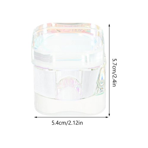 Beaupretty Nail Dappen Dish Nail Dappen Dish with Lid Crystal Glass Manicure Nail Cup Nail Liquid Cup with Lid for Acrylic Nails