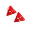 Yiotfandoll 5PCS Polyhedral Dice 20mm D4 for Dungeons and Dragons DND RPG MTG Dice Table Games Red with Black Bag