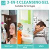 RENLEE® 3-in-1 Cleansing Gel with Rose Essential Oil Made in USA, Face Wash for Women & Men, Makeup Remover, Face Painting Remover, Perfect for Kids and Teens (10-12). Moisturize All Skin Types