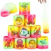 Rainbow Magic Spring, 12Pcs Colorful Plastic Springy Toys Fidget Toys Walking Toy Circle Shaped Coils Party Favors Gift Stocking Stuffers for Boy Girl Children Kids (Ocean Animal)