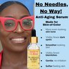 No Needles, No Way!™ Anti Aging Serum for Skin-of-Color, Wrinkles Dark Spots Hydrate Smooth Even Tone Retinol Hyaluronic Acid Beauty of the Nile® 1 Oz