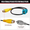 RED WOLF Reverse Camera Adapter Fakra Z to RCA Female Plug for Select Mercedes Benz Volvo Ford Vehicle Navigation Radio System Rear View Camera RWBZ1621 Reversing Parking Cable Adaptor