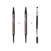 2 Packs 2-in-1 Dual-Ended Waterproof Eyebrow Pencil with 4-Fork-Tip Brow Pen and Precise Brow Pencil Create Natural Hair-Like Brows, with Dual-ended Eyebrow Brush (4# Black)