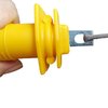 QMARK Electric Fence Gate, Electric Fence Handles, Insulated Plastic Handle, Rubber Gate Handle 6 Pack- Yellow