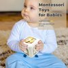YHYLCH Montessori Baby Sensory Toys for 1 Year Old, Travel Activities Busy Cube Infant Boys Girls Birthday Gifts Toddlers Educational Learning Toy for 1-3 (White Cube)