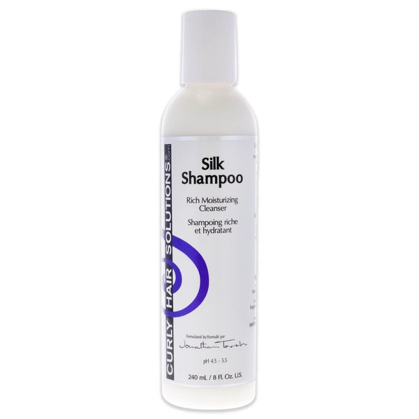Curly Hair Solutions® Silk Shampoo | 8oz/240ml | A Rich Moisturizing Shampoo With Silk Amino Acids