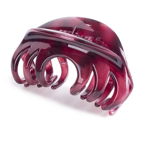 DSADKI Premium Hair Claw Clips For Thick Hair, Strong Holding Power Claw Hair Clamps Delicate Hair Grip for Women and Girls (Wine Red - 1pcs)