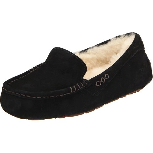 UGG Women's Ansley Slipper, Black, 06