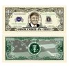 Donald Trump Commander In Chief Million Dollar Bill with Bonus “Thanks a Million” Gift Card Set and Clear Protector