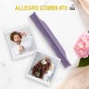 Allegro Combs #70 Wide Tooth Combs Defining Brush Comb 3-Row Wide Tooth For Curly Hair Comb For Women Curly Hair, Hair Stylists Hair Comb 2 Piece (Lavender)