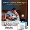 FamiSym White Noise Sound Machine for Baby Kids, Nursery Night Light, Alarm Clock, Dimmable Clock & Temperature Display, 34 Soothing Sounds, Toddler Sleep Trainer, Baby Sound Machine for Sleeping