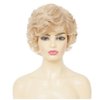 Dai Cloud Short Blonde Curly Wigs for Women Synthetic Natural Looking Daily Party Wig for White Women