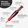 Megapro Ratcheting Screwdriver Set - 13-in-1 Multi Bit Screw Driver w/ ¼” Hex Shaft for Phillips, Star, Flat, Square Bit - Compact Ratchet Screwdriver Set w/Retractable Cartridge - Multi Screwdriver