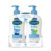 Cetaphil Baby Wash & Shampoo Plus Body Lotion, Healthy Skin Essentials, Head to Toe Hydration for up to 24 Hours, for Delicate, Sensitive Skin, 2-Pack,White
