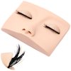 Embagol Double Layer Lash Mannequin Head with 2 Layers Replaced Eyelids Makeup for Training Head Removable Realistic Eyelids Eyelash Replaced Eyelids Soft-Touch Rubbe (1 Pairs Replaced Eyelids)