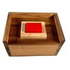 Difficult Puzzle for Adults - Hide The Red Stone Wood Puzzle - 9 Piece Brain Teaser