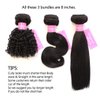 Original Queen 100% Brazilian Unprocessed Virgin Kinky Curly Human Hair Weave 3 Bundles Deep Curly Hair Extensions Mixed Length 8 8 8inches by Original Queen
