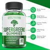 Supergreens Gummies - Daily Green Superfoods Supplement with Spinach, Broccoli, Moringa, Beet Root, Celery, Green Tea, & Acai for Immunity Support - Natural Raspberry Flavor, 60 Supergreen Gummies