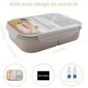 MISS BIG Bento Box, Lunch Box Kids,Ideal Leak Proof Lunch Box Containers, Mom’s Choice Kids Lunch Box, No BPAs and No Chemical Dyes Bento Box for Kids,Microwave and Dishwasher Safe Lunch Box (White)