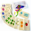 Wooden Number Counting Peg Board, Montessori Kids Math counters, Montessori Counting Toys for 3 4 5 Years Old Kids, Toddler Preschool Learning Toys, Kindergarten Homeschool Autism Learning Materials