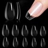 Makartt Nail Tips Short Coffin Nails 500pcs Press on Nails Full Cover Fake Nails Ballerina Clear Nails for Nail Extension Soak Off False Nails 10 Sizes Acrylic Nails for Gel Polish Salon DIY Nail Art