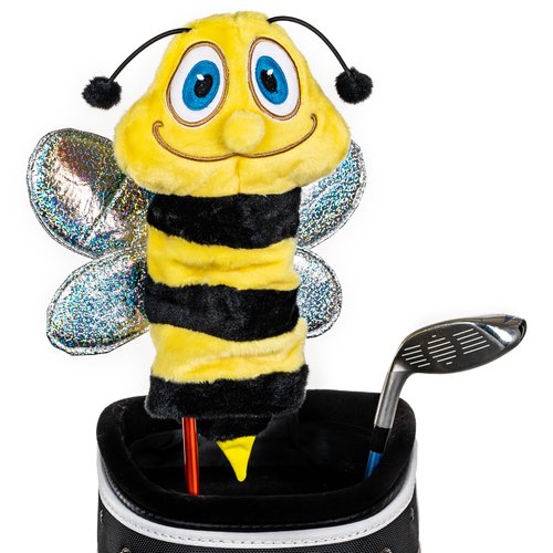 Daphne’s Bee Hybrid Headcover | Premium Hybrid and Fairway Wood Headcovers | Funny Golf Club Covers | Stylish Protection for Your Clubs | Men's Golf Gear | Hybrid Headcover for Men and Women