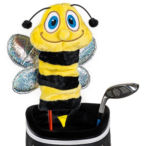 Daphne’s Bee Hybrid Headcover | Premium Hybrid and Fairway Wood Headcovers | Funny Golf Club Covers | Stylish Protection for Your Clubs | Men's Golf Gear | Hybrid Headcover for Men and Women
