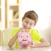 PIG WORLD Piggy Bank for Adults Must Break to Open,Ceramic,Girls Piggy Bank for Boys,Money Box for Cash Gift,Coin Bank,Tip Jar,Alcancias De Dinero Para Adultos Niños,Piggy Bank for Kids,Cash Saving
