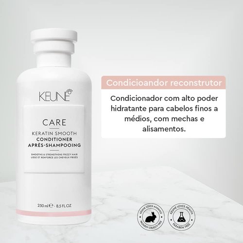 Keune Care Keratin Smoothing Conditioner, Frizz-Control & Moisturizing Conditioner for Smoother Hair, 10.1 Fl Oz