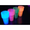 DirectGlow 12oz Neon Assorted Blacklight Reactive Soft Plastic Cups (Multicolor, 40)