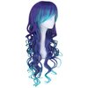 Long Curly Mermaid Costume Wig for Women Hair Unisex Adult Cosplay Wig Halloween Hair