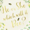 Sparkle and Bash Gender Reveal Bee Theme Party Pack, He Or She What Will It Bee (Serves 24, 75 Pieces)