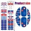 XEAOHESY 168 Pieces 12 Sheets 4th of July Patriotic Nail Wraps Independence Day Nail Polish Strips for Women Self-Adhesive American Flag Patriotic Nail Strips Nail Polish Stickers for Memorial Day