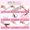 Acrylic Nail Kit with Everything 3PCs Acrylic Powder 4PCs Gel Nail Polish with Drill and U V Light 18PCs Glitter Powders Nail Kit Acrylic Set for Beginner DIY Home Salon
