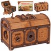 WOODEN.CITY Treasure Chest Escape Room in a Box - Hard Puzzle Box for Adults Wooden Kit - Clue Box Escape Puzzle - 3D Escape Room Puzzles - Wooden Mechanical Puzzles for Adults - Pirates Puzzle Box