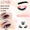 Lash Clusters, 72 Pcs Individual Cluster Lashes DIY Lash Extension 10-16mm Eyelash Clusters Volume Wispy Lashes Super Thin Band Reusable Soft & Comfortable（T11-72-D-10-16MIX）