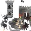NSVJVY 254pcs/set Medieval Castle Knights Action Figure Toy Army Playset with Toy Soldier, Cavalry and Arrow Tower, Great for Girls and Boys(Size:254PCS)