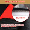 AUCELI 2PCS Car Seat Belt Cover, Carbon Fiber Safety Seatbelt Shoulder Strap Covers, Breathable Leather Soft Harness Pad Protect Your Neck and Shoulder Compatible with Cars