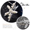 BARTOSI Starfish Hair Clips Silver Pearl Hair Barrettes Crystal Hair Pin Bride Wedding Hair Pieces Mermaid Hair Accessories for Women and Girls (Pack of 2)