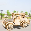 YII WMOC 3D Wooden Puzzle Retro Car Model Desktop Toy DIY Handmade Wooden Model Car Kit Adult/Youth/Children Creative Gift