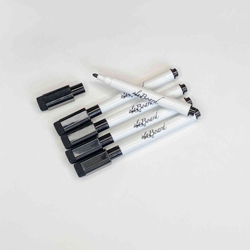 AlaBoard Black Dry Erase Fine Tip Marker (Pack of 5)