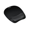 Fellowes Memory Foam Mouse Pad with Wrist Rest, 7.93 x 9.25, Black
