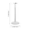 jarbins 4Pcs White Doll Stands Figures Display Holder Doll Support Rack Adjustable Bear Racks Portable Action Figure Bracket Support Doll Holders